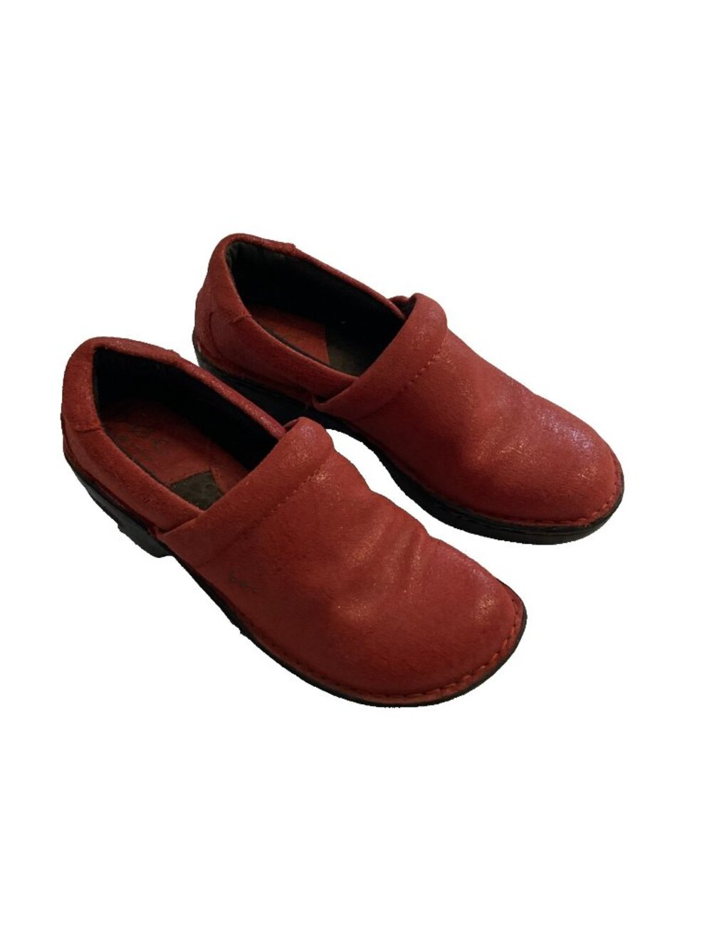 BOC Born Concepts Peggy Glittery Red Clogs Loafers Sz 7 Pristine